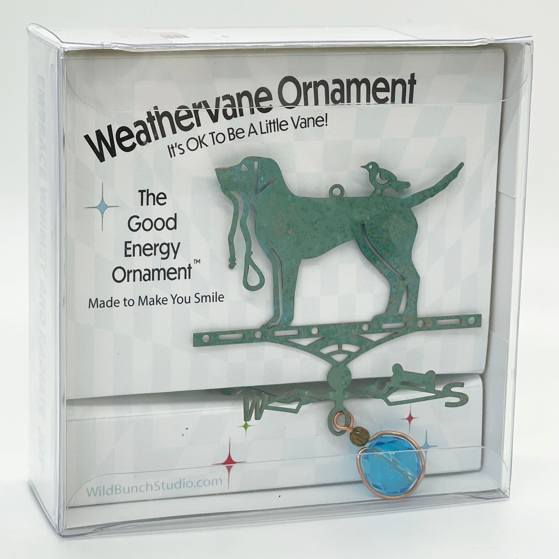 Dog Theme - Miniature Copper Weathervane Ornament - Wild Bunch Studio