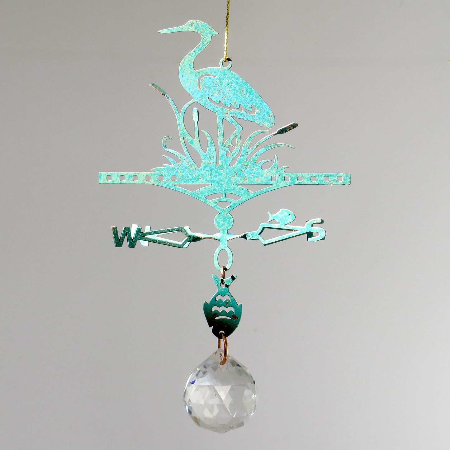 Suncatcher Heron Themed Weathervane