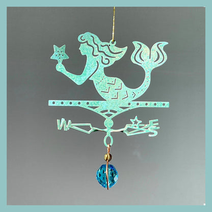 Mermaid Theme Ornament - Copper Weathervane