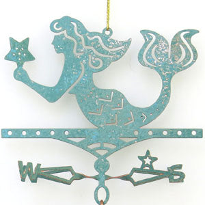 Mermaid Theme Ornament - Copper Weathervane