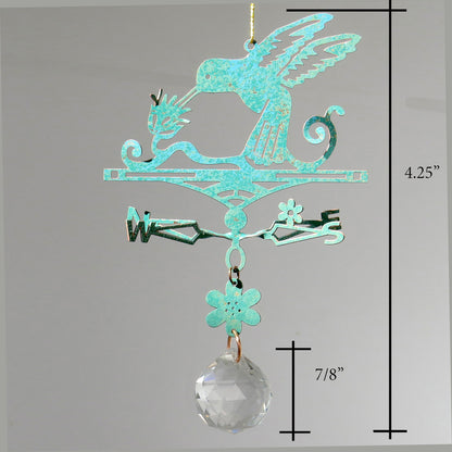 Suncatcher Hummingbird Themed Weathervane