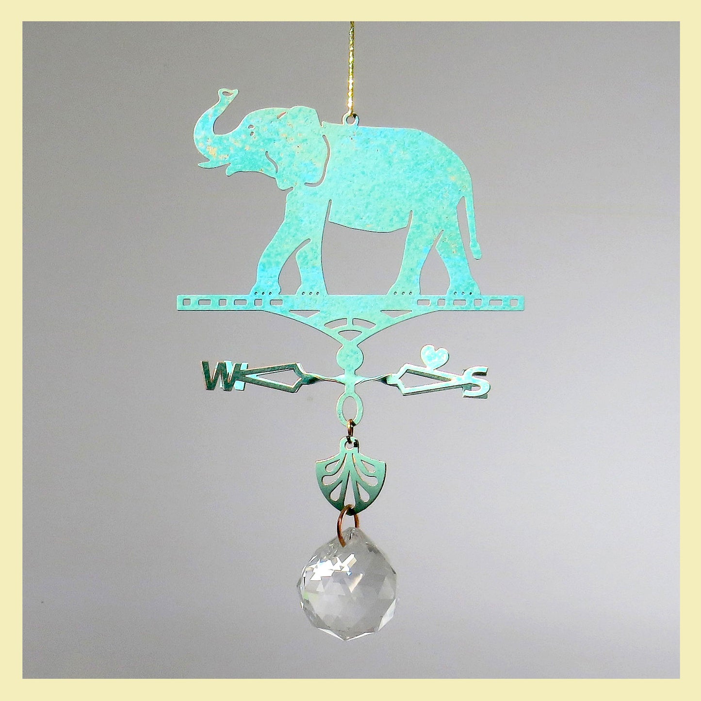 Suncatcher Elephant Themed Weathervane