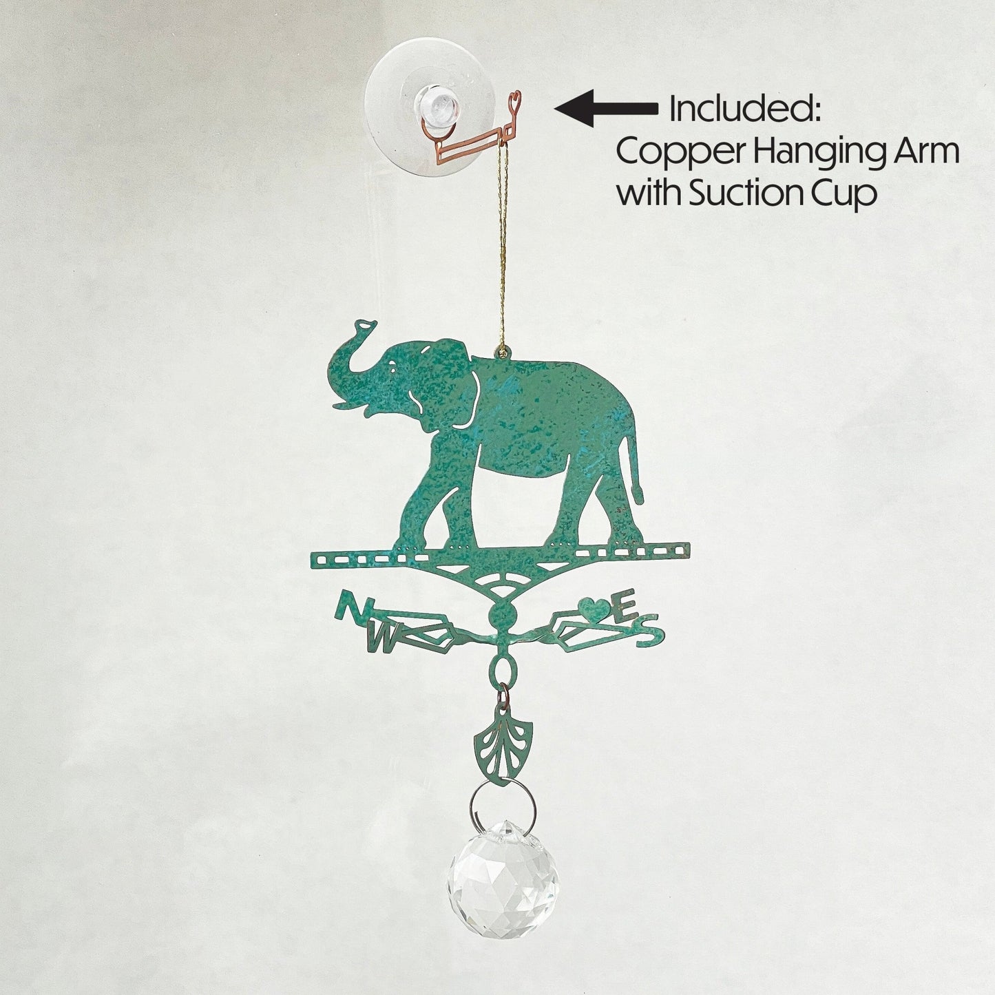 Suncatcher Elephant Themed Weathervane - Wild Bunch Studio