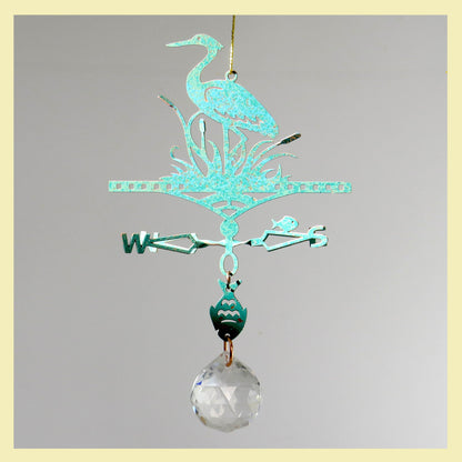 Suncatcher Heron Themed Weathervane