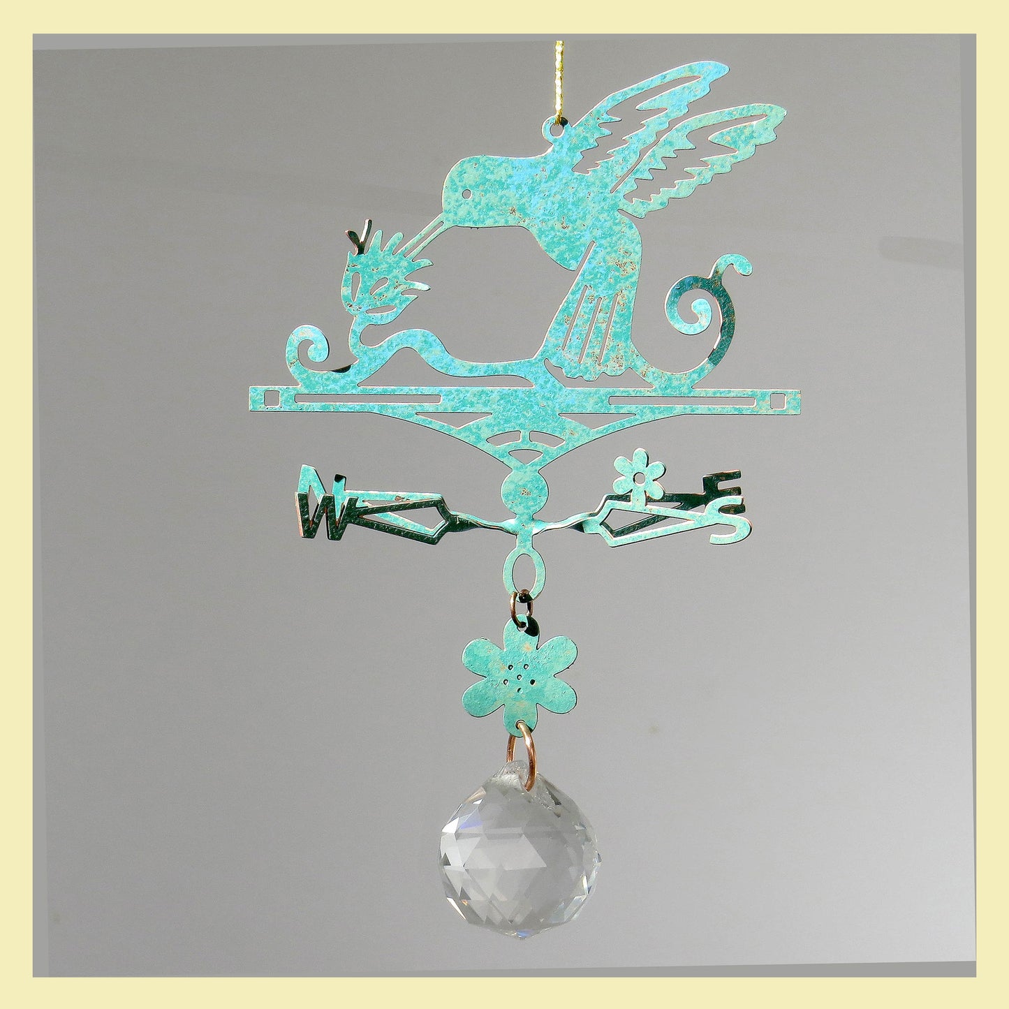 Suncatcher Hummingbird Themed Weathervane